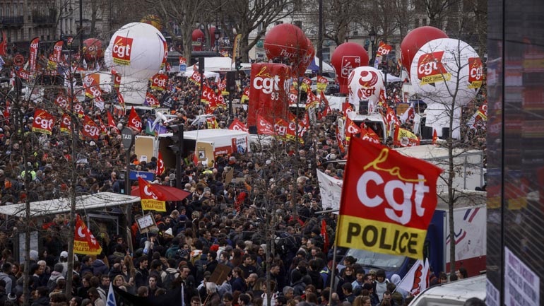 Δέκατος κύκλος διαδηλώσεων στη Γαλλία – Δείτε live την συγκέντρωση στο Παρίσι