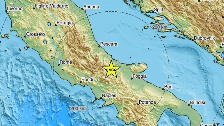 Σεισμική δόνηση 4,7 Ρίχτερ στη νότια Ιταλία