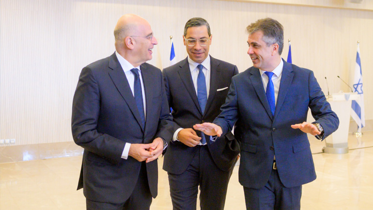 Η ενίσχυση συνεργασίας στο επίκεντρο της τριμερούς συνάντησης Κύπρου-Ελλάδας-Ισραήλ