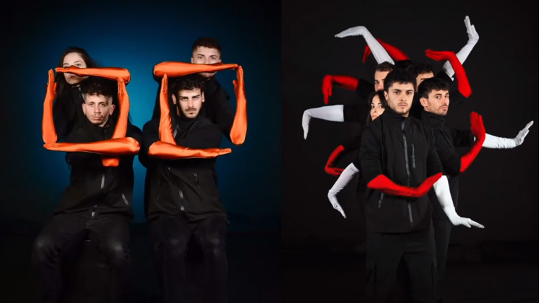 Συγχρονισμένη χορογραφία με χέρια