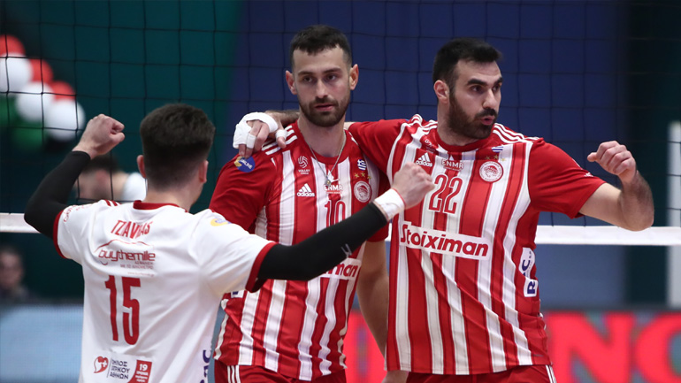 Βόλεϊ: Στον τελικό Κυπέλλου για 25η φορά ο Ολυμπιακός, 3-0 σετ τον Μίλωνα Βόλεϊ: Στον τελικό Κυπέλλου για 25η φορά ο Ολυμπιακός, 3-0 σετ τον Μίλωνα