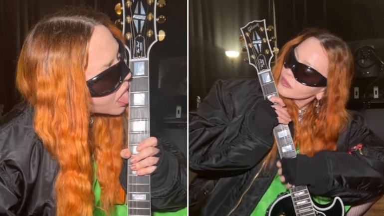 Επικριτικά σχόλια στη Madonna που γλείφει την κιθάρα της – «Είσαι αξιολύπητη»