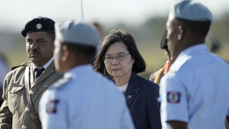 Η πρόεδρος της Ταϊβάν ολοκληρώνει στο Μπελίζ την περιοδεία της στην κεντρική Αμερική