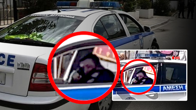 Η στιγμή που ο αστυνομικός πυροβολεί στον αέρα με το πιστόλι του