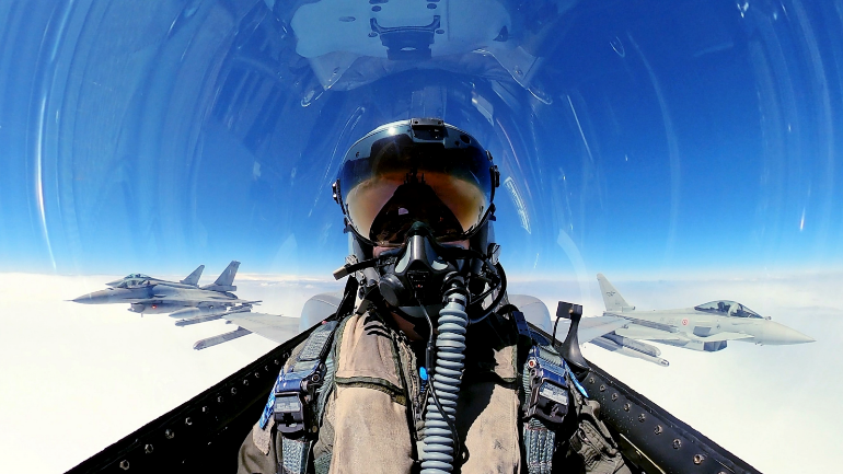 Συνεκπαίδευση μαχητικών αεροσκαφών Ελλάδας-Ιταλίας στην αεροπορική βάση Ανδραβίδας