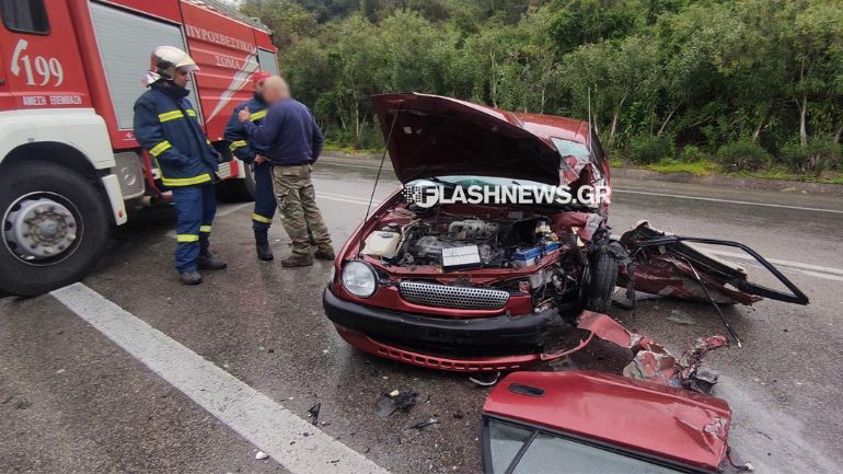 Σοκαριστικές εικόνες από το τροχαίο στην εθνική οδό Χανίων – Ρεθύμνου