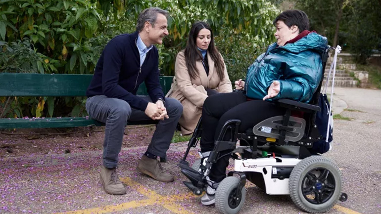 Μητσοτάκης: Κάναμε πράξη τη δέσμευση για «προσωπικό βοηθό» στα άτομα με αναπηρία