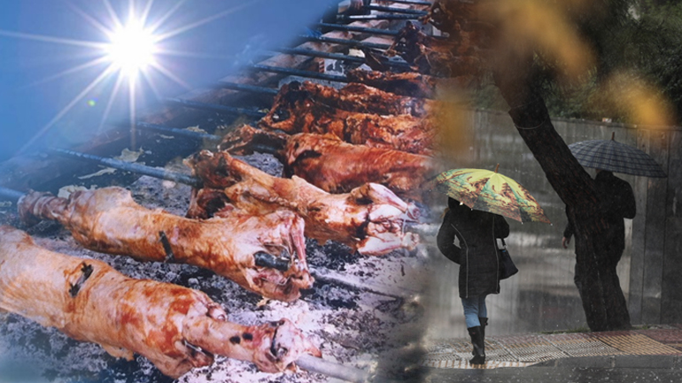 Επιτάφιος με βροχές και οβελίας με σχετική ηλιοφάνεια