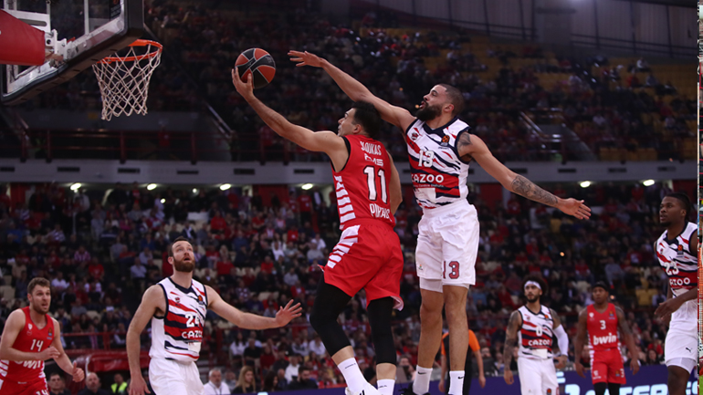 Ιστορική πρωτιά για τον Ολυμπιακό 86-78 την Μπασκόνια