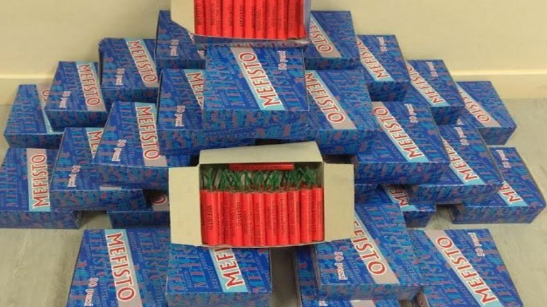 Συνολικά 57 συλλήψεις για διακίνηση κροτίδων και βεγγαλικών από 3 έως 15 Απριλίου