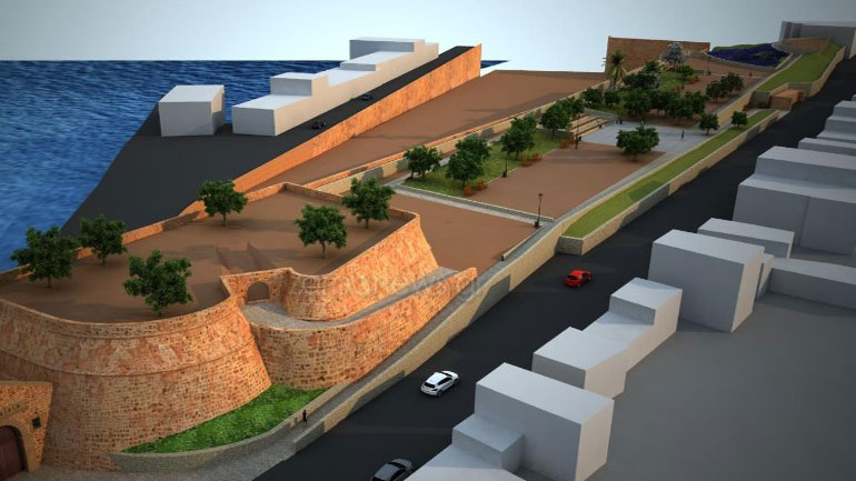 Χανιά: Προχωρά η ανάπλαση της ανατολικής τάφρου των ενετικών οχυρώσεων της πόλης