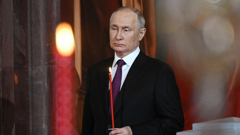 Ο Πούτιν χαιρέτησε τον «συνενωτικό» ρόλο της Εκκλησίας με την ευκαιρία του ορθόδοξου Πάσχα