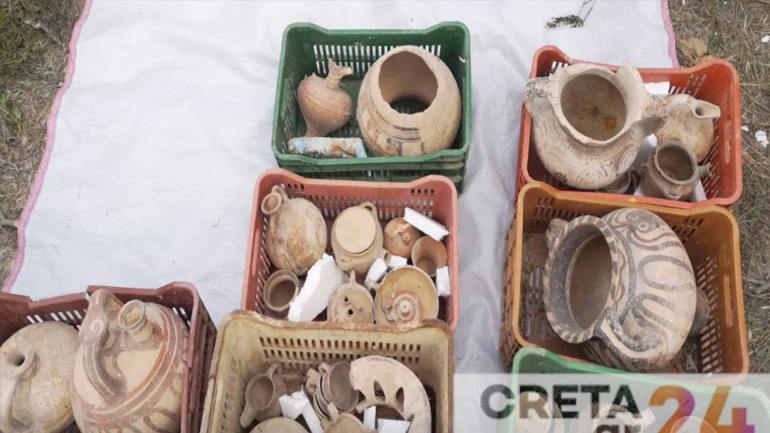 Υπόθεση αρχαιοκαπηλίας στο Ηράκλειο: Στον εισαγγελέα οι συλληφθέντες