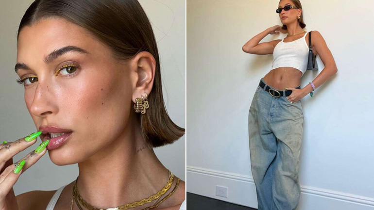 Liquid Molten Nails: Η Hailey Bieber υιοθέτησε τη νέα τάση στο τρισδιάστατο μανικιούρ