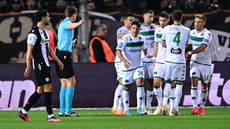 Μεγάλη νίκη για τον Παναθηναϊκό στην Τούμπα, 2-1 τον ΠΑΟΚ