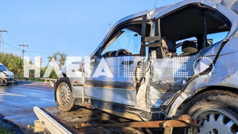 Σοβαρό τροχαίο στην Πατρών – Πύργου με δύο τραυματίες – Απεγκλωβίστηκαν από την Πυροσβεστική