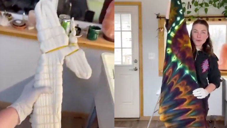 Εντυπωσιακός χρωματισμός σεντονιού με σχέδια