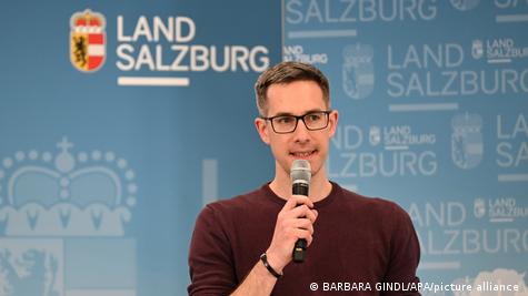 Ο υποψήφιος του KPÖ Κάι-Mίχαελ Ντανκλ