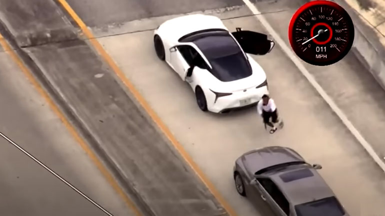 Αυτά δεν γίνονται ούτε στο σινεμά – Η πιο έντονη καταδίωξη που έχετε δει ποτέ με όπλα, αυτοκίνητα και ανεξήγητα ημίγυμνο δράστη