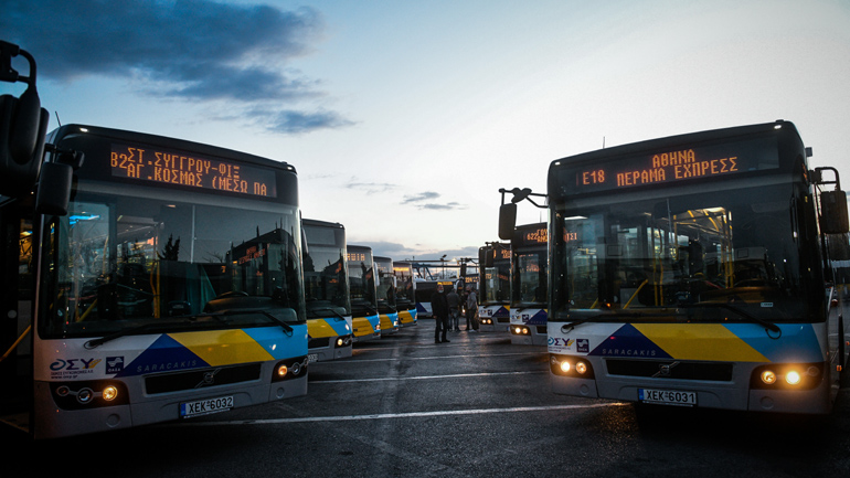 Στάσεις εργασίας στα λεωφορεία την Πρωτομαγιά