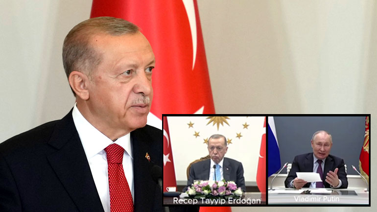 Eρντογάν: Εμφανίστηκε στην τηλεδιάσκεψη για το Ακουγιού