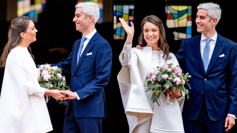 Η πριγκίπισσα Αλεξάνδρα του Λουξεμβούργου παντρεύτηκε τον εκλεκτό της καρδιάς της με κομψό bridal look