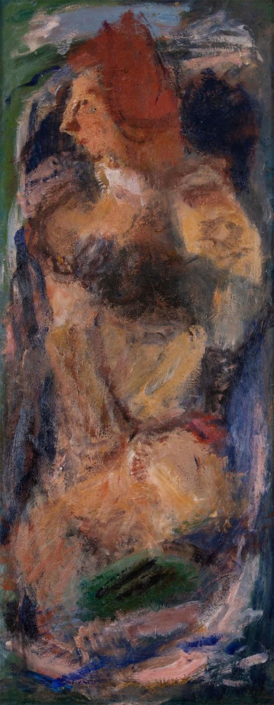 Καθιστή Γυναίκα με κόκκινα μαλλιά του Γιώργου Μπουζιάνη