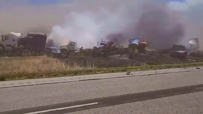 Φονική καραμπόλα εξαιτίας αμμοθύελλας σε αυτοκινητόδρομο στο Τέξας – 8 νεκροί και 30 τραυματίες