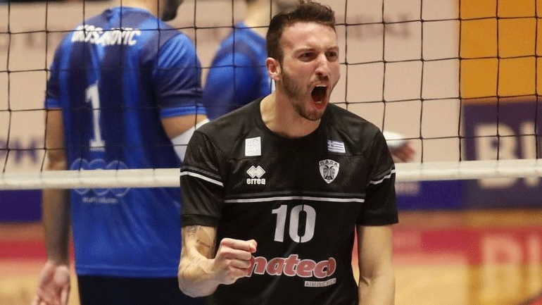 Βόλεϊ: Μία ανάσα από τον Παναθηναϊκό ο Βουλκίδης