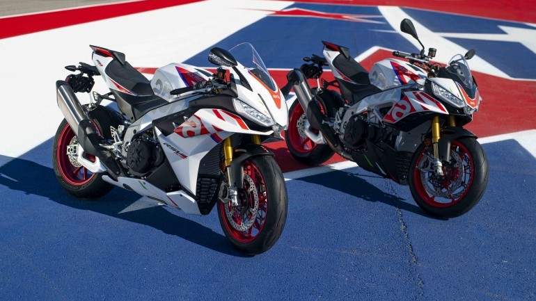 Περιορισμένες εκδόσεις των RSV4 Factory και Tuono V4 Factory της Aprilia σε Speed White