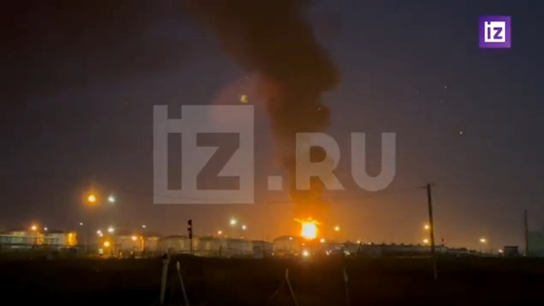 Στις φλόγες εγκατάσταση αποθήκευσης καυσίμων στην Κρασνοντάρ της Ρωσίας