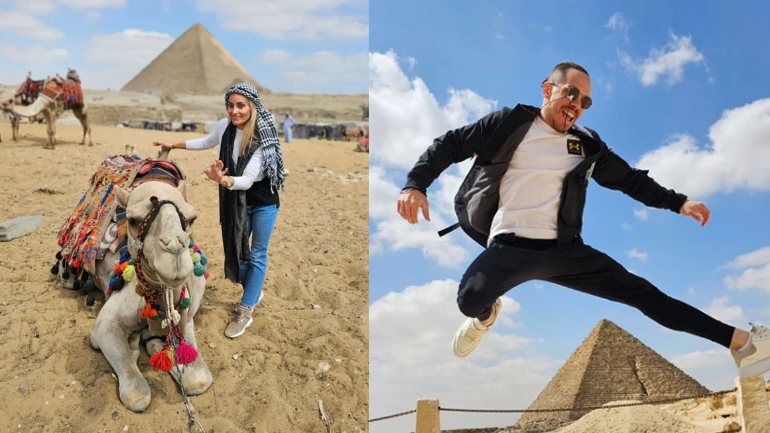 Λευτέρης Πετρούνιας-Βασιλική Μιλλούση: Φωτογραφίες από το ταξίδι τους στο Κάιρο