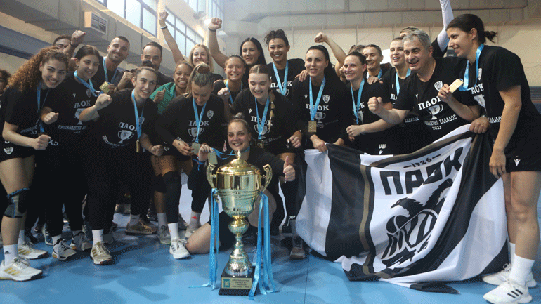 Χάντμπολ γυναικών: Ο ΠΑΟΚ κατέκτησε τον τίτλο, 23-15 τη Νέα Ιωνία