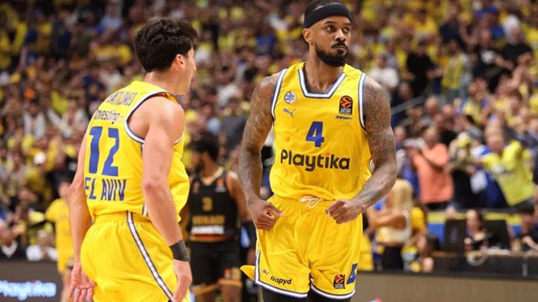 Euroleague: Η Μακάμπι συνέτριψε την Μονακό, 104-69 και ισοφάρισε τη σειρά
