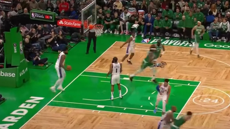 Απίστευτο: Drone πετάει μέσα στο κλειστό γήπεδο την ώρα του αγώνα NBA!