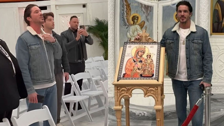 O Νίκος Οικονομόπουλος ψέλνει το Χριστός Ανέστη σε ορθόδοξη εκκλησία του Μανχάταν – Βίντεο
