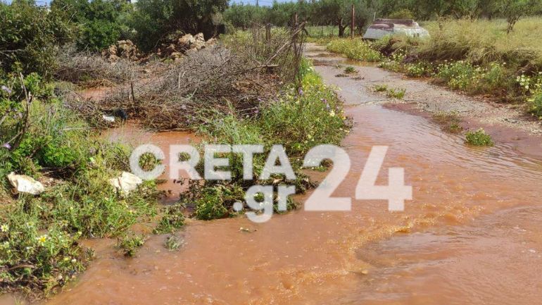 Προβλήματα στην Κρήτη από την ανοιξιάτικη κακοκαιρία