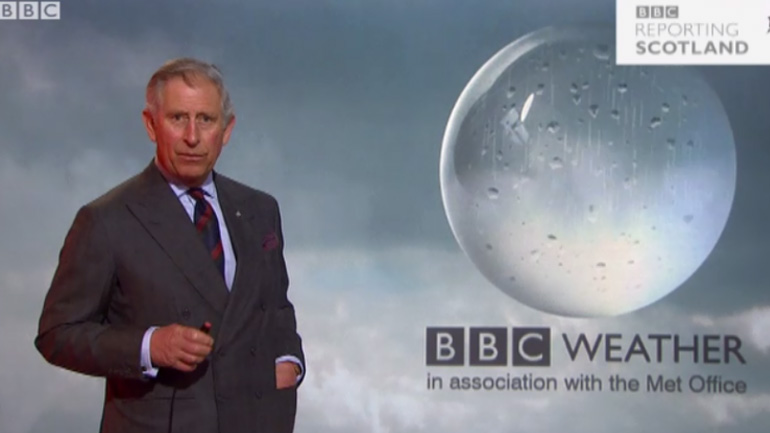 Η πρόγνωση του καιρού από τον… βασιλιά Κάρολο