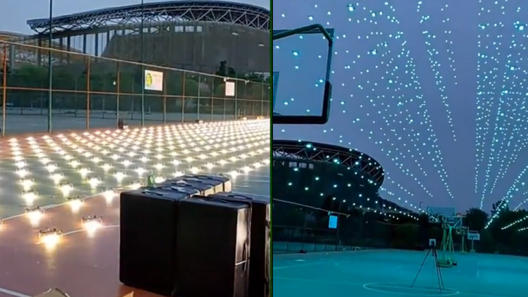 Συγχρονισμός εκατοντάδων drone 