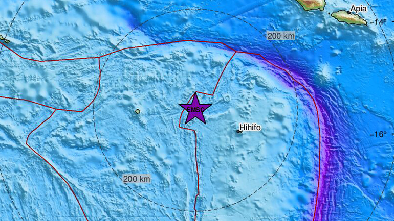 Σεισμός 7,6 Ρίχτερ στην Τόνγκα