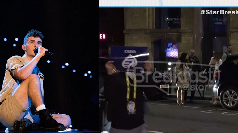 Eurovision 2023: Η στιγμή που η ελληνική αποστολή «φυγαδεύει» τον Victor Vernicos μετά τον αποκλεισμό του