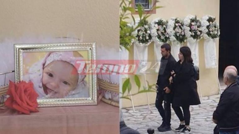 Θρήνος στην κηδεία του βρέφους στην Άρτα – Κατέρρευσαν οι γονείς