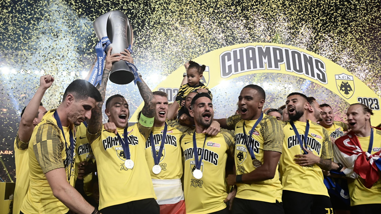 Πρωταθλήτρια μετά από πέντε χρόνια η ΑΕΚ