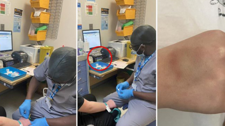 Νοσηλευτής παρακολουθούσε ποδοσφαιρικό αγώνα τη στιγμή που έπαιρνε αίμα από ασθενή