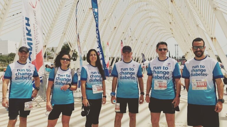 Η ομάδα «Τρέχουμε για να αλλάξουμε το Διαβήτη» της Novo Nordisk συμμετείχε στο “No Finish Line Athens 2023”