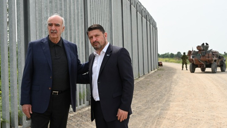 Επίσκεψη των Β. Μεϊμαράκη και Ν. Χαρδαλιά στον φράχτη του Έβρου