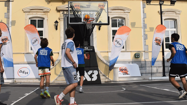 Οι παρέες έγιναν ομάδες στο 3×3 ΔΕΗ Street Basketball στη Σάμο