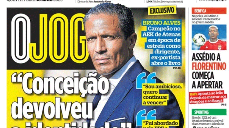 Μπρούνο Άλβες: «Θα ήθελα ως παίκτης να είχα προπονητή τον Αλμέιδα»