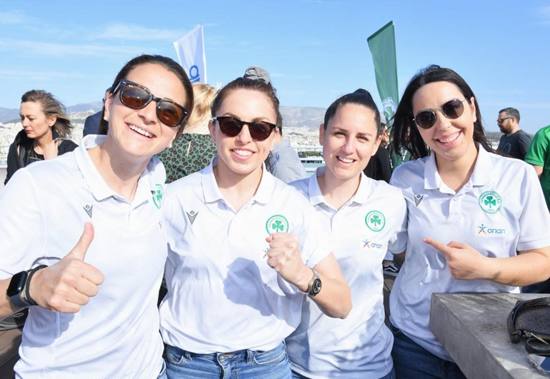  Αθλήτριες της ομάδας ποδοσφαίρου του Παναθηναϊκού Α.Ο.