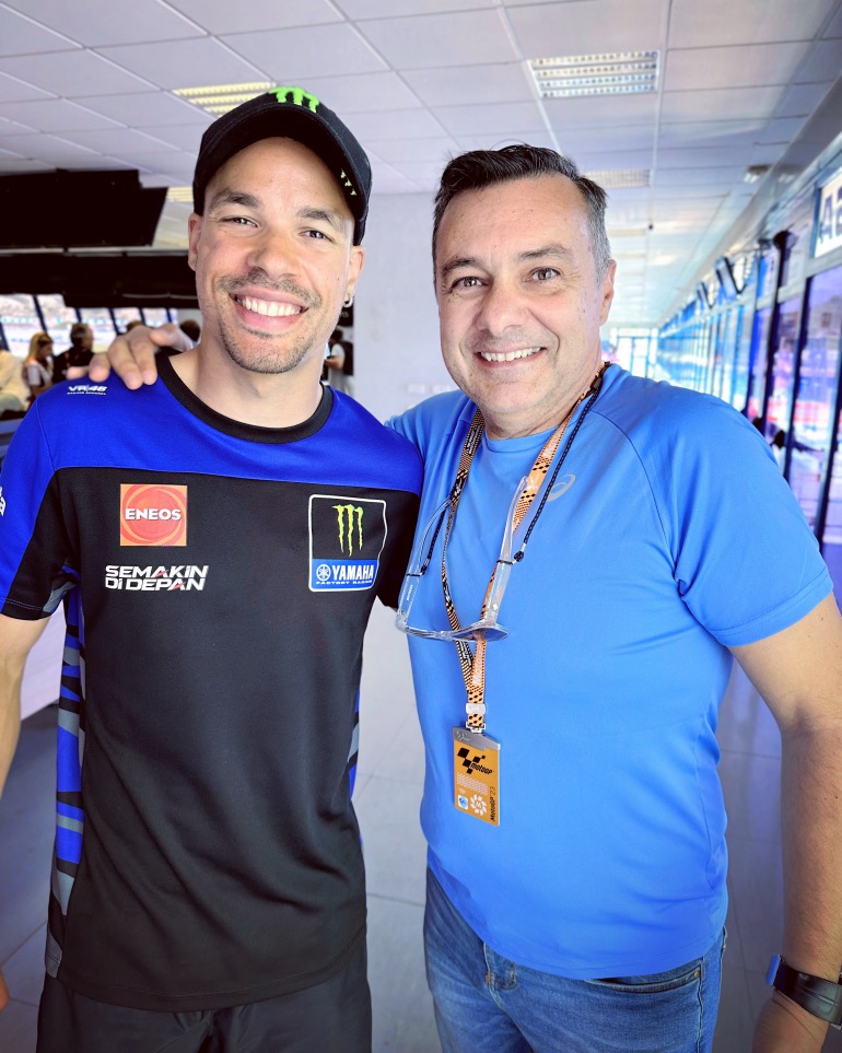 Στην Χερέθ της Ισπανίας ο Franky Morbido ήταν όλο χαμόγελα, καθώς είχε πάει καλά στον Αγώνα.